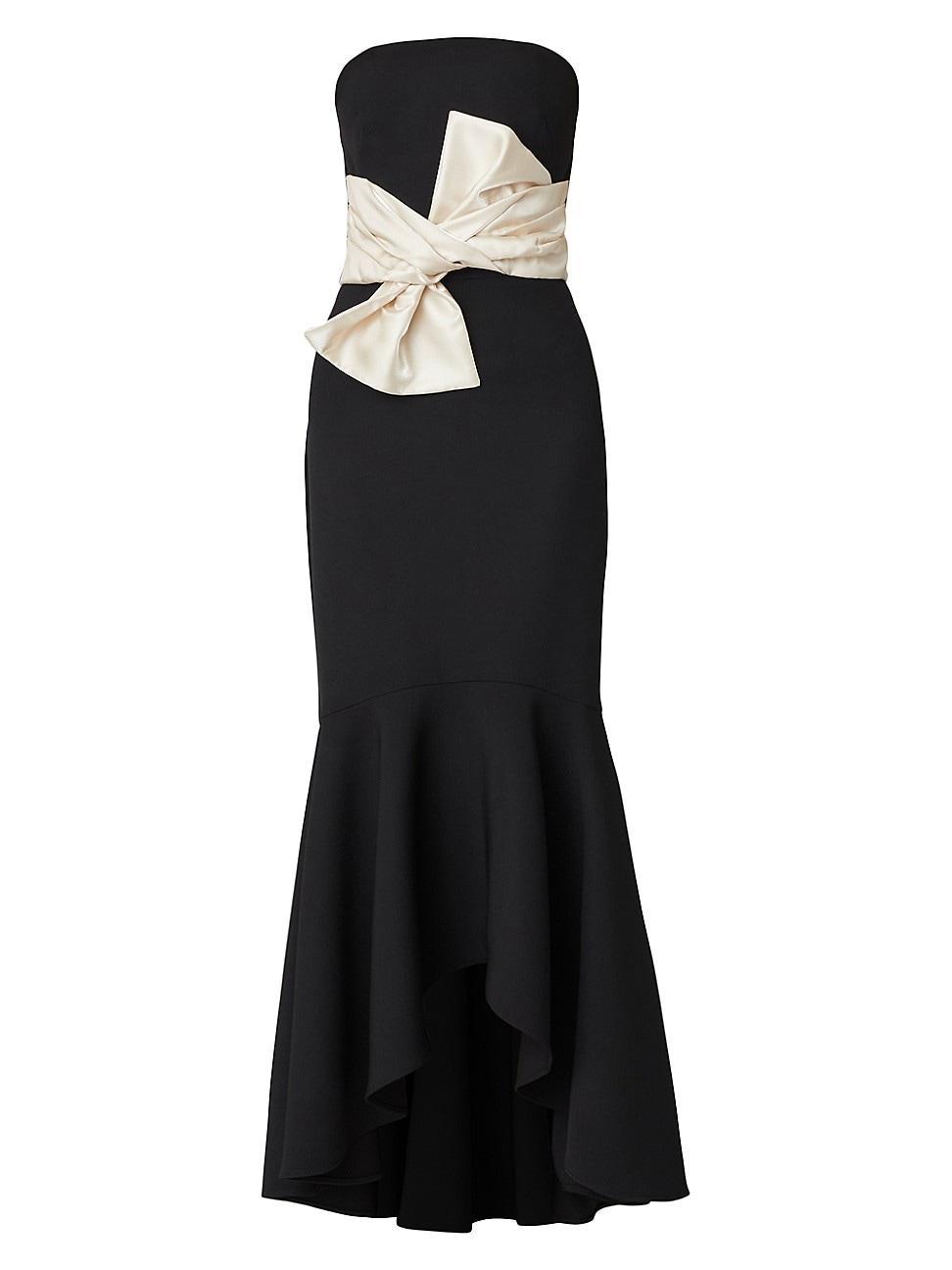 Womens Smith Strapless Bow Mermaid Gown Product Image