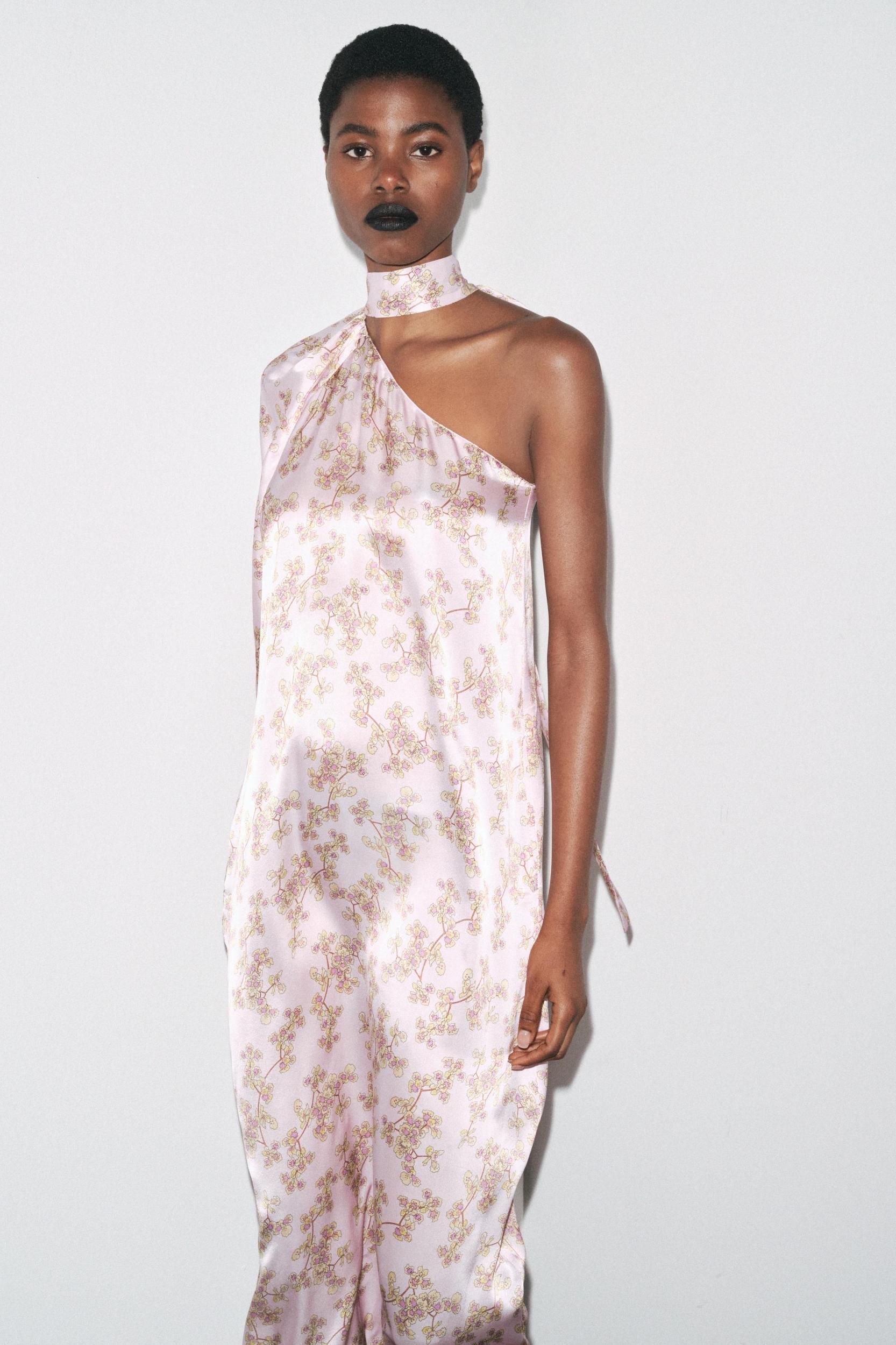LIMITED EDITION 100% SILK ASYMMETRIC DRESS Product Image