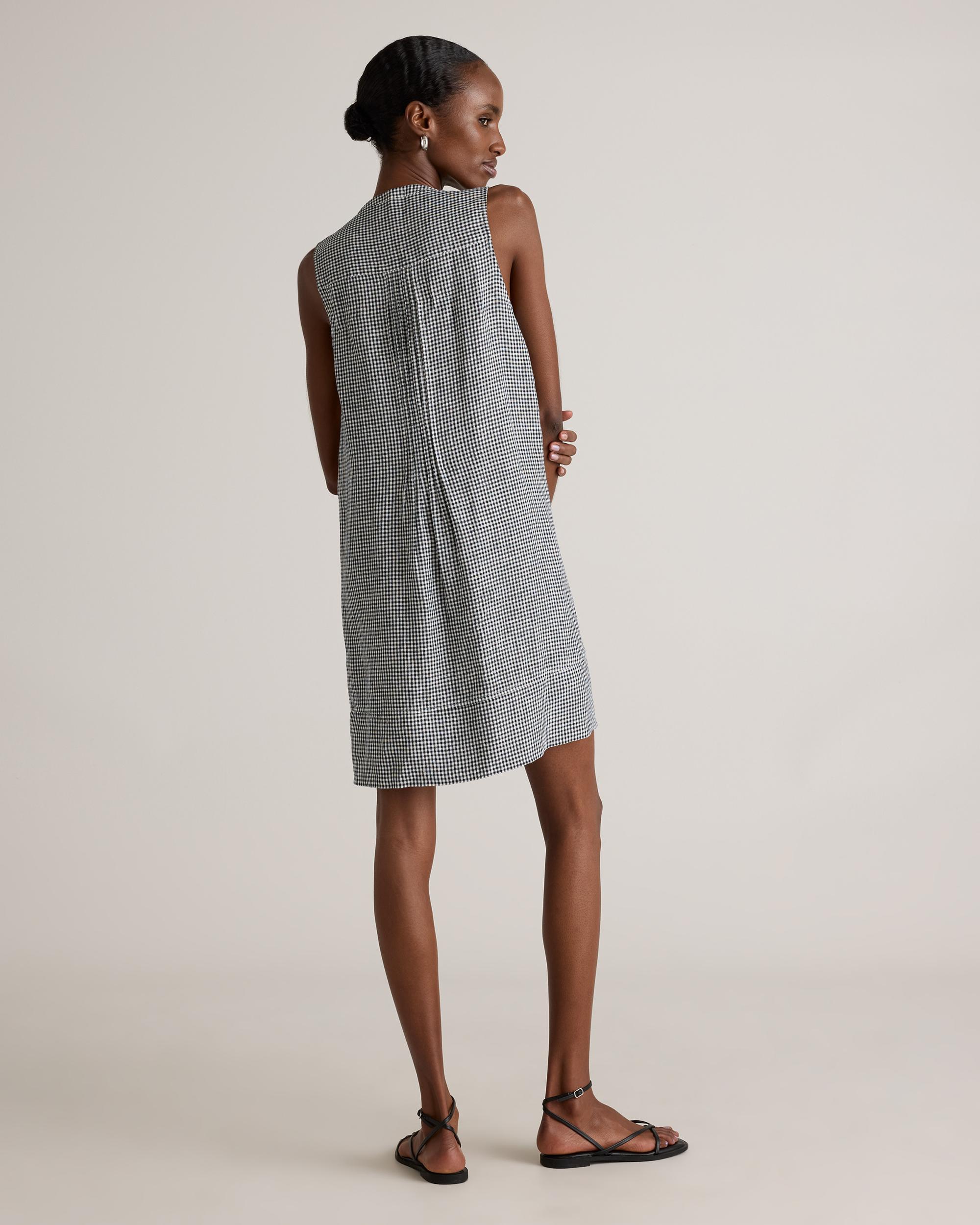Quince | Women's 100% European Linen Sleeveless Swing Dress Product Image