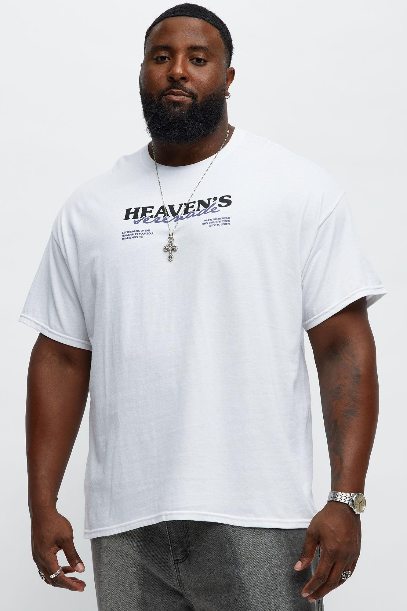 Heaven's Serenade Short Sleeve Tee - White Male Product Image
