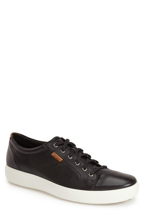 ECCO Mens Soft VII Leather Sneakers Product Image