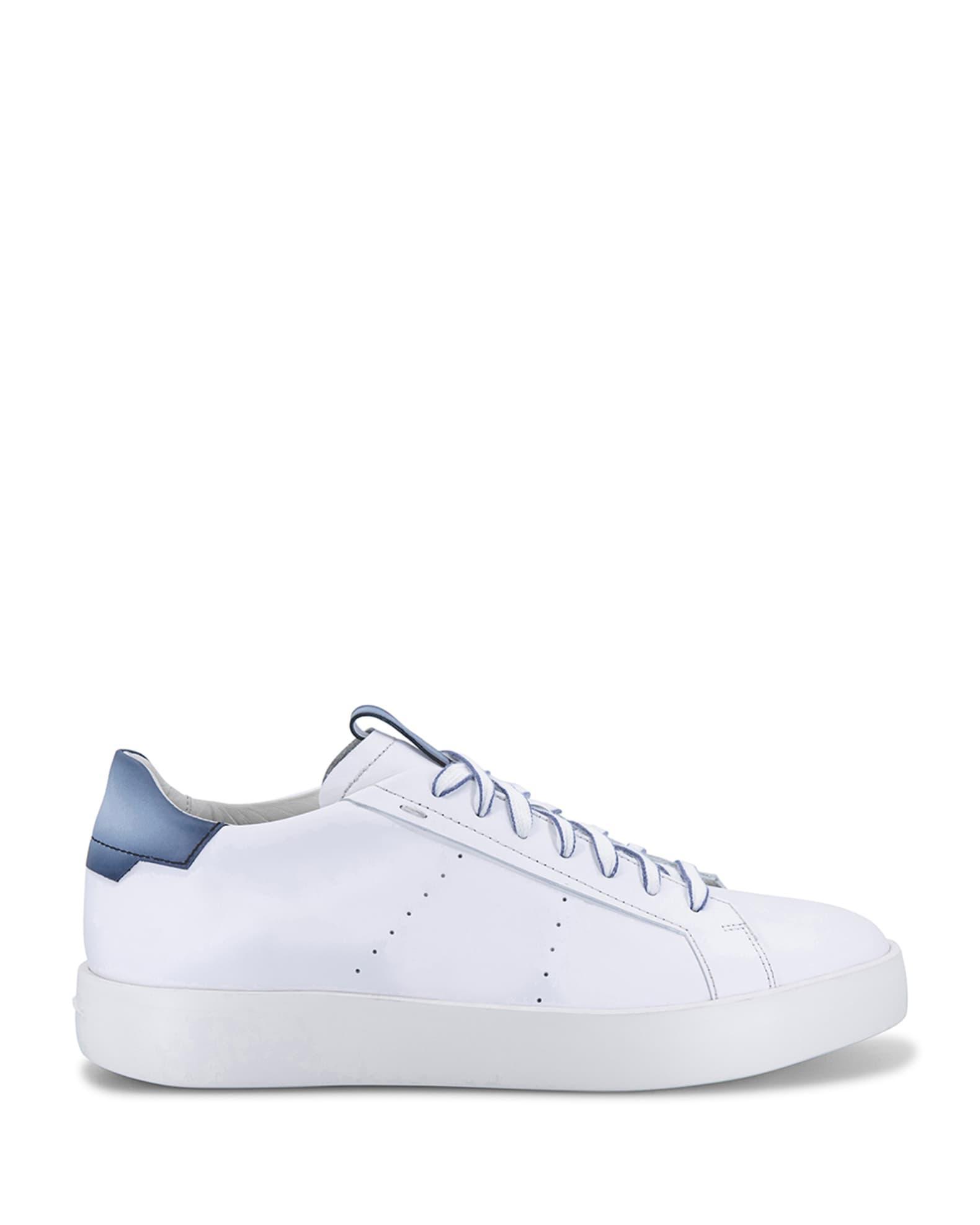 Men's Part Bicolor Leather Low-Top Sneakers Product Image