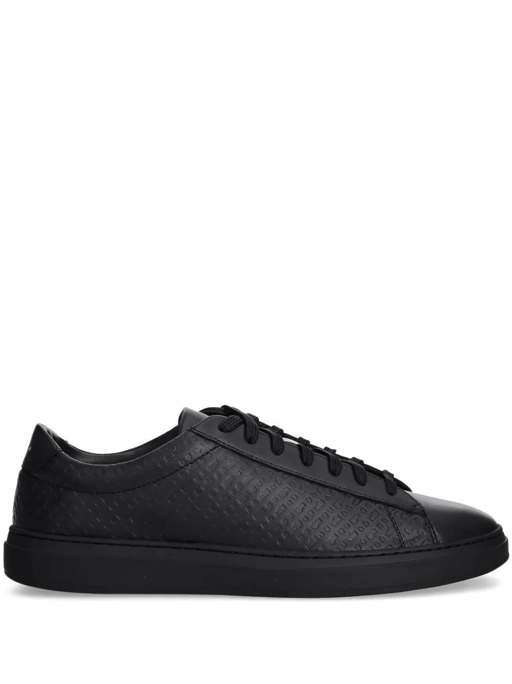 HUGO BOSS Leather Sneakers In Black Product Image