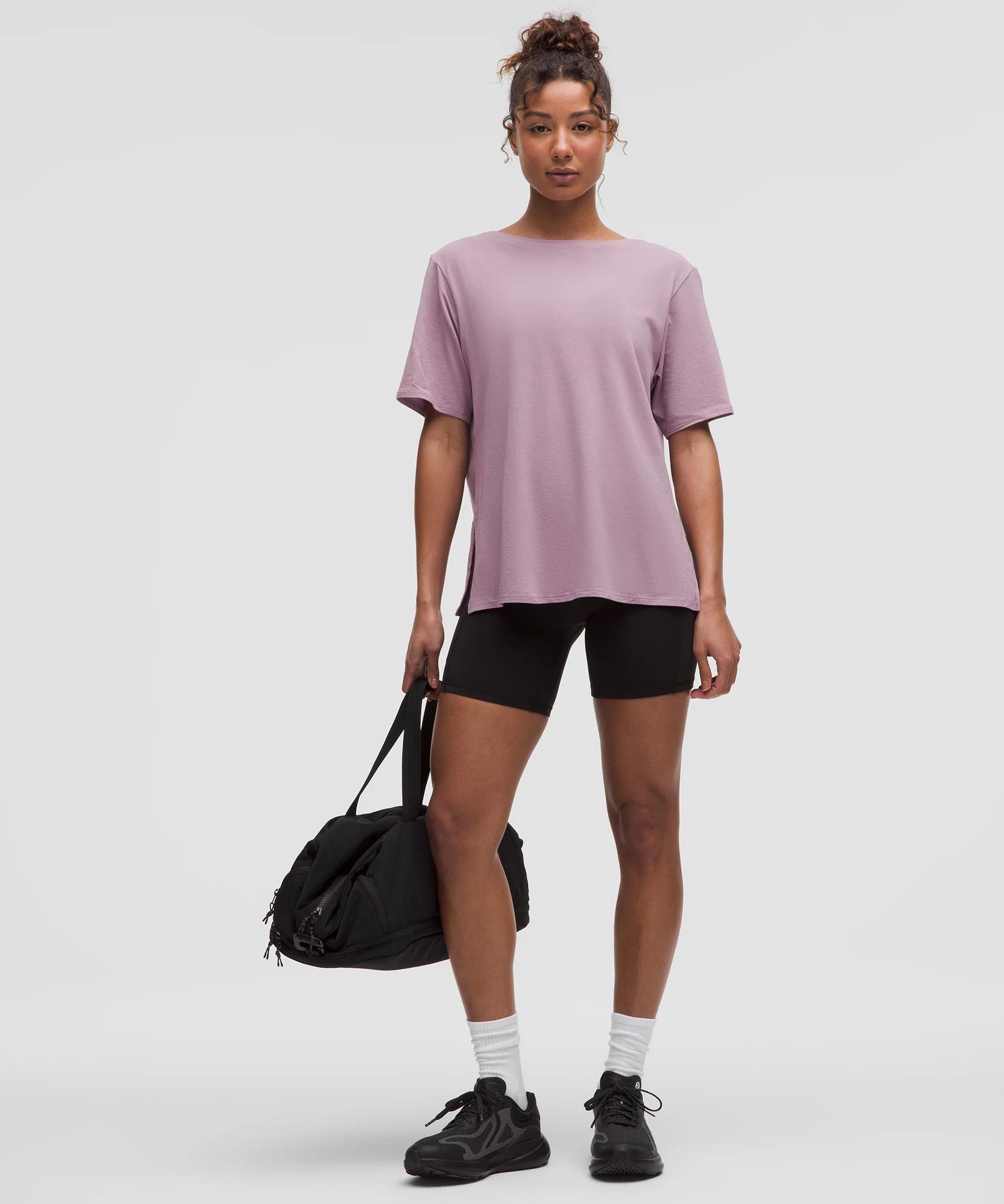 Relaxed-Fit Boatneck T-Shirt Product Image