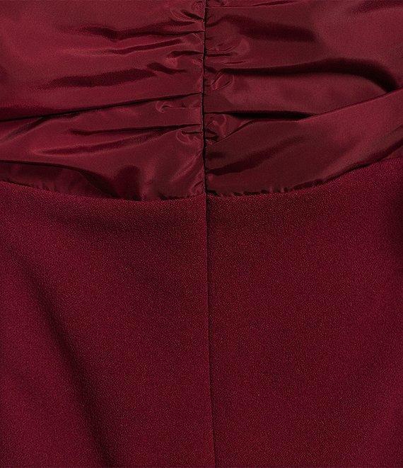 Belle by Badgley Mischka Harlow Stretch Crepe Off-the-Shoulder Puffed Sleeve Dress Product Image