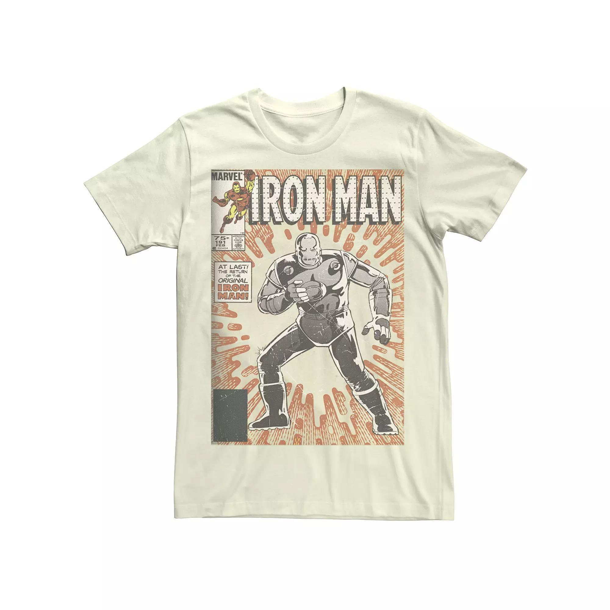 Mens Marvel Avengers Iron Man Return Of The Original Comic Cover Graphic Tee Product Image