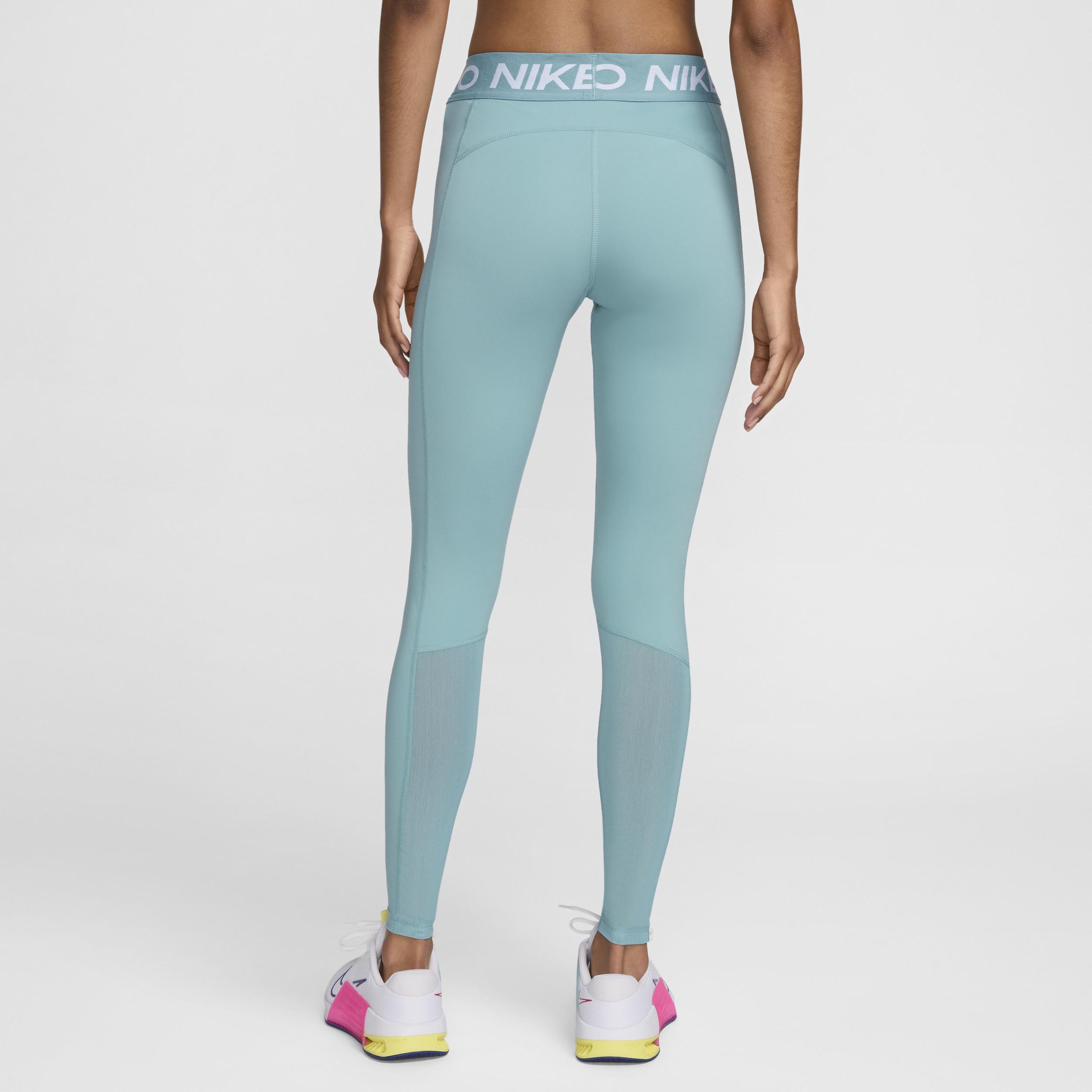 Women's Nike Pro Mid-Rise Mesh-Paneled Leggings Product Image