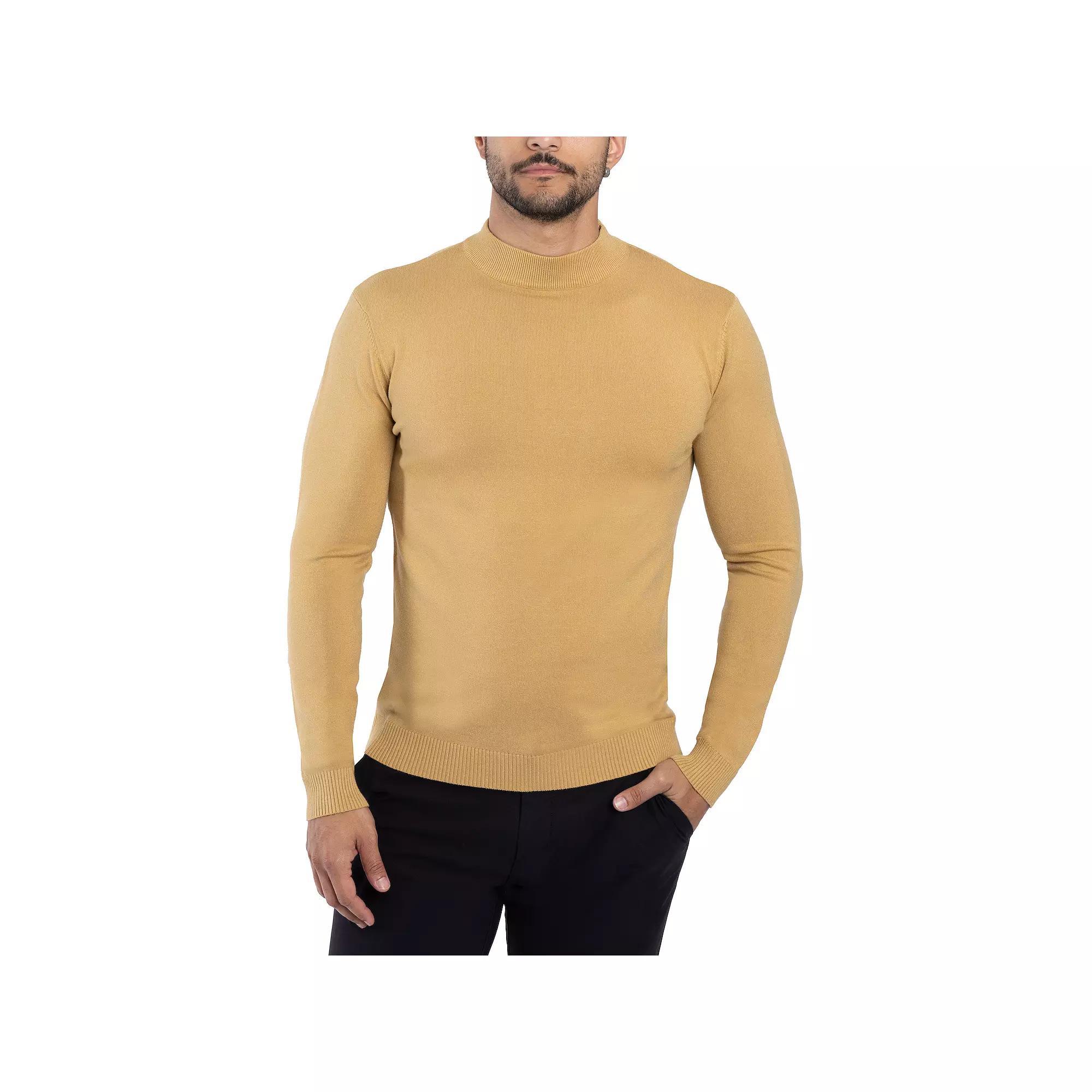 Men's Xray Regular-Fit Mockneck Sweater, Size: 3XL, Brown Product Image