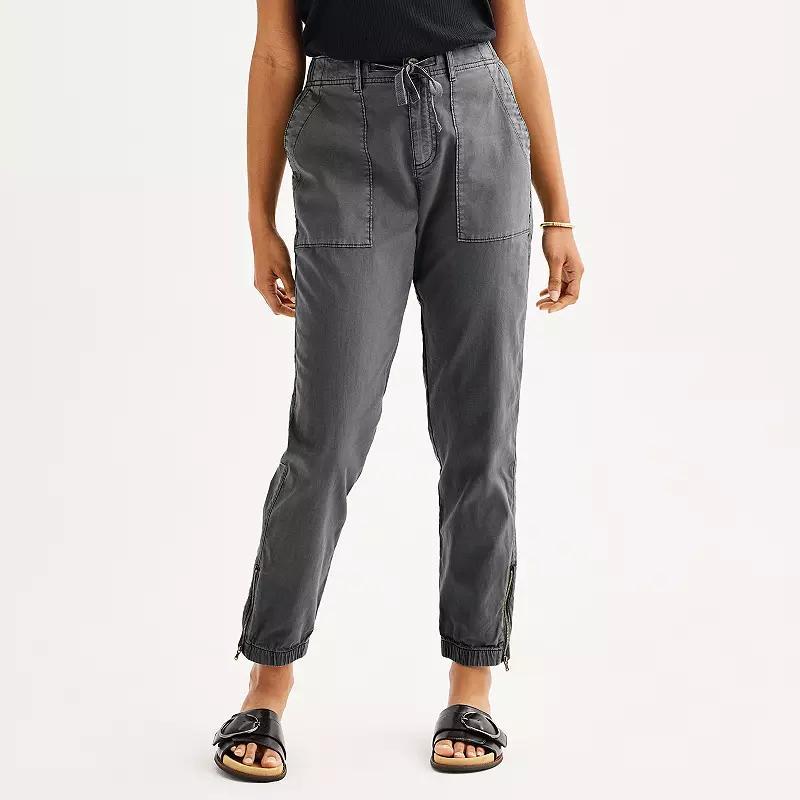 Petite Sonoma Goods For Life® Core Utility Jogger, Women's, Size: XS Petite, Filigree Product Image