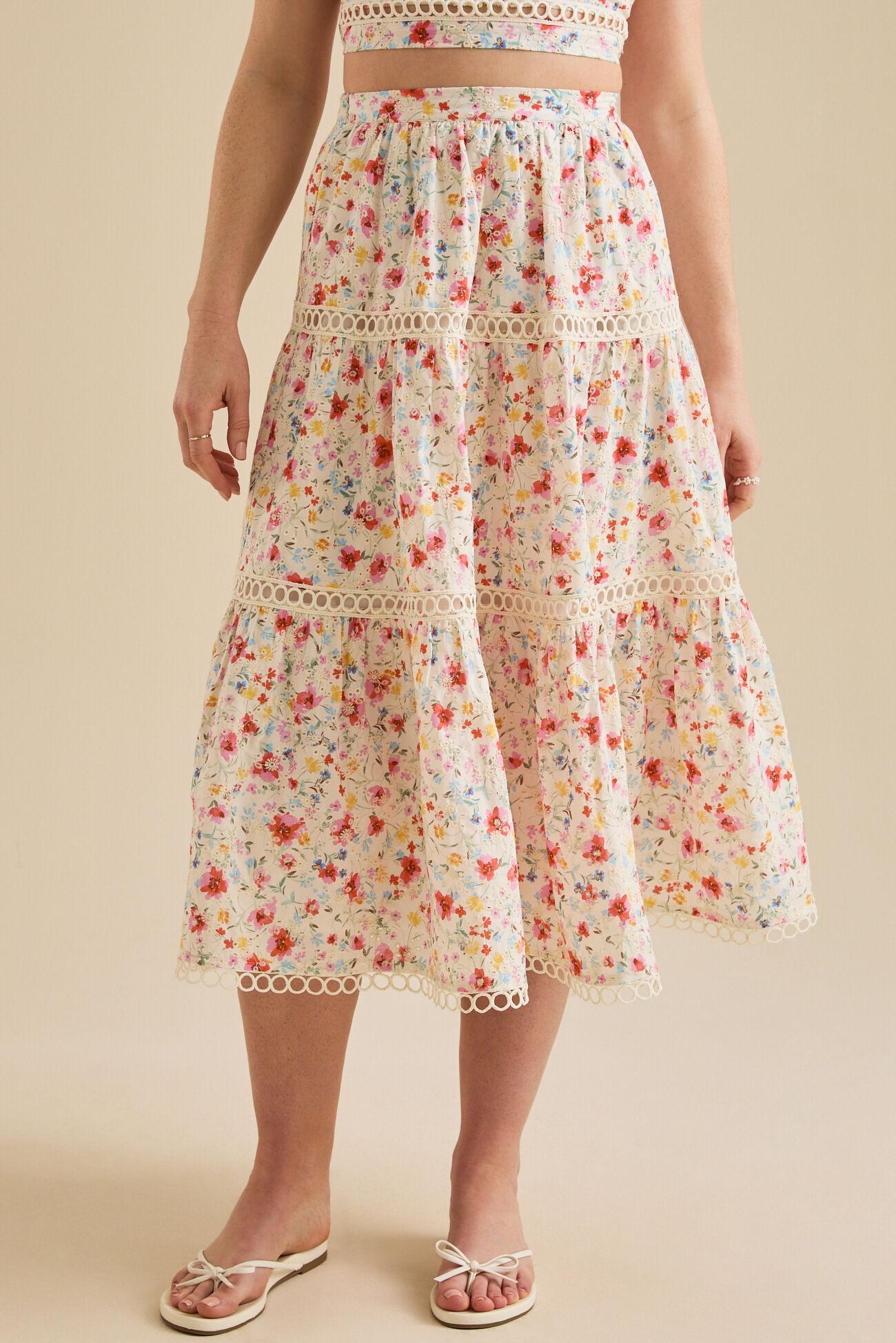 May Floral Midi Skirt Product Image