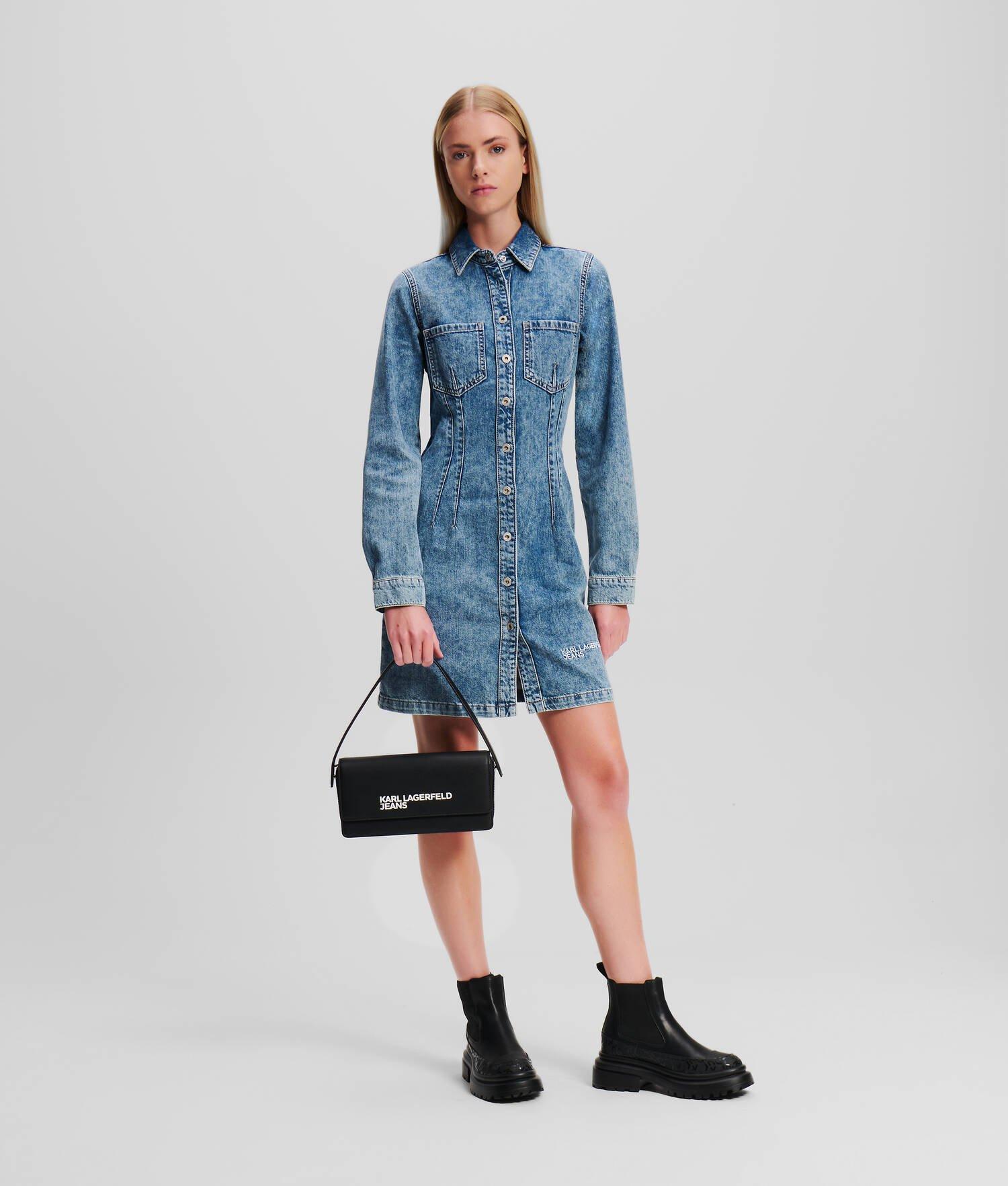 KLJ LONG-SLEEVED DENIM DRESS Product Image