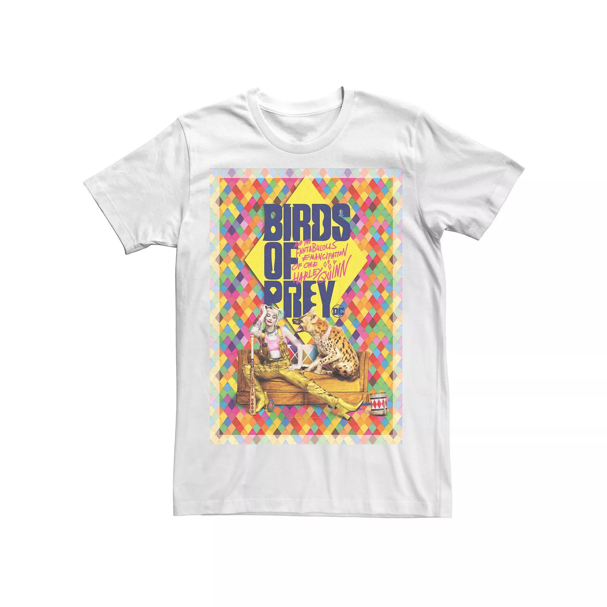 Men's Birds Of Prey Harley Hyena Poster Tee, Size: XL, White Product Image