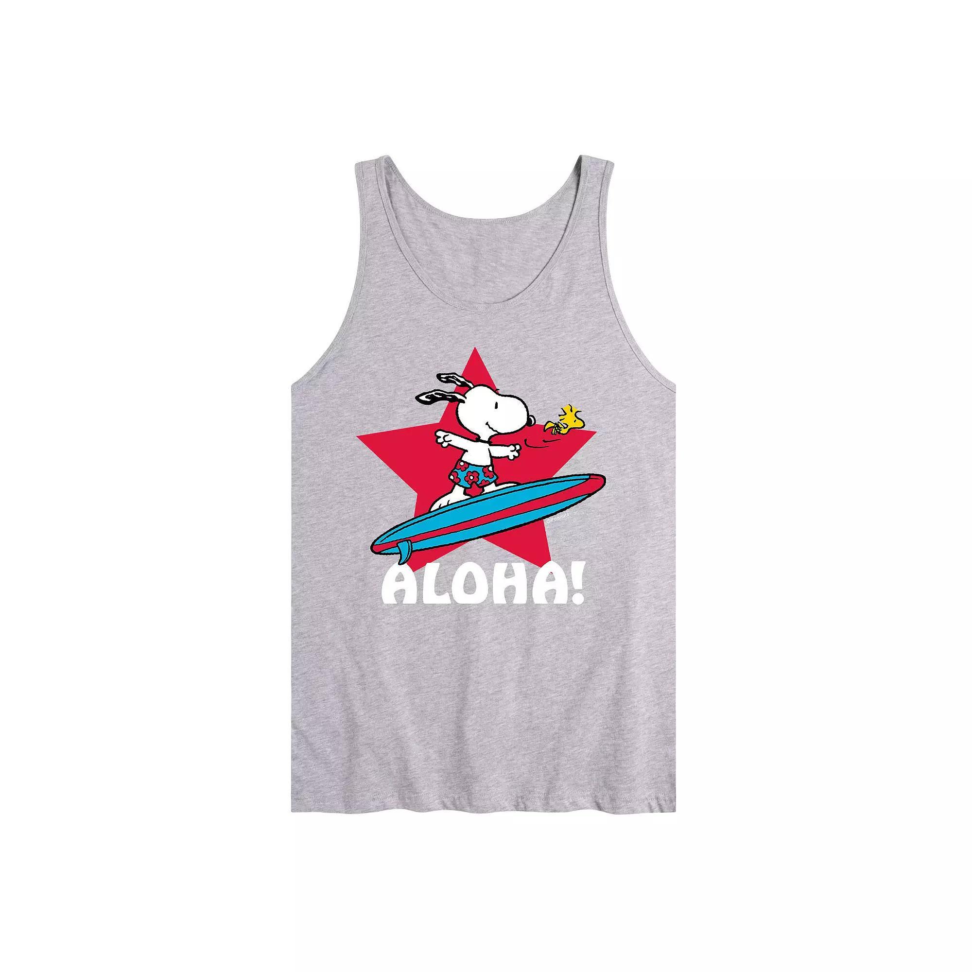 Mens Peanuts Aloha Tank Top Product Image
