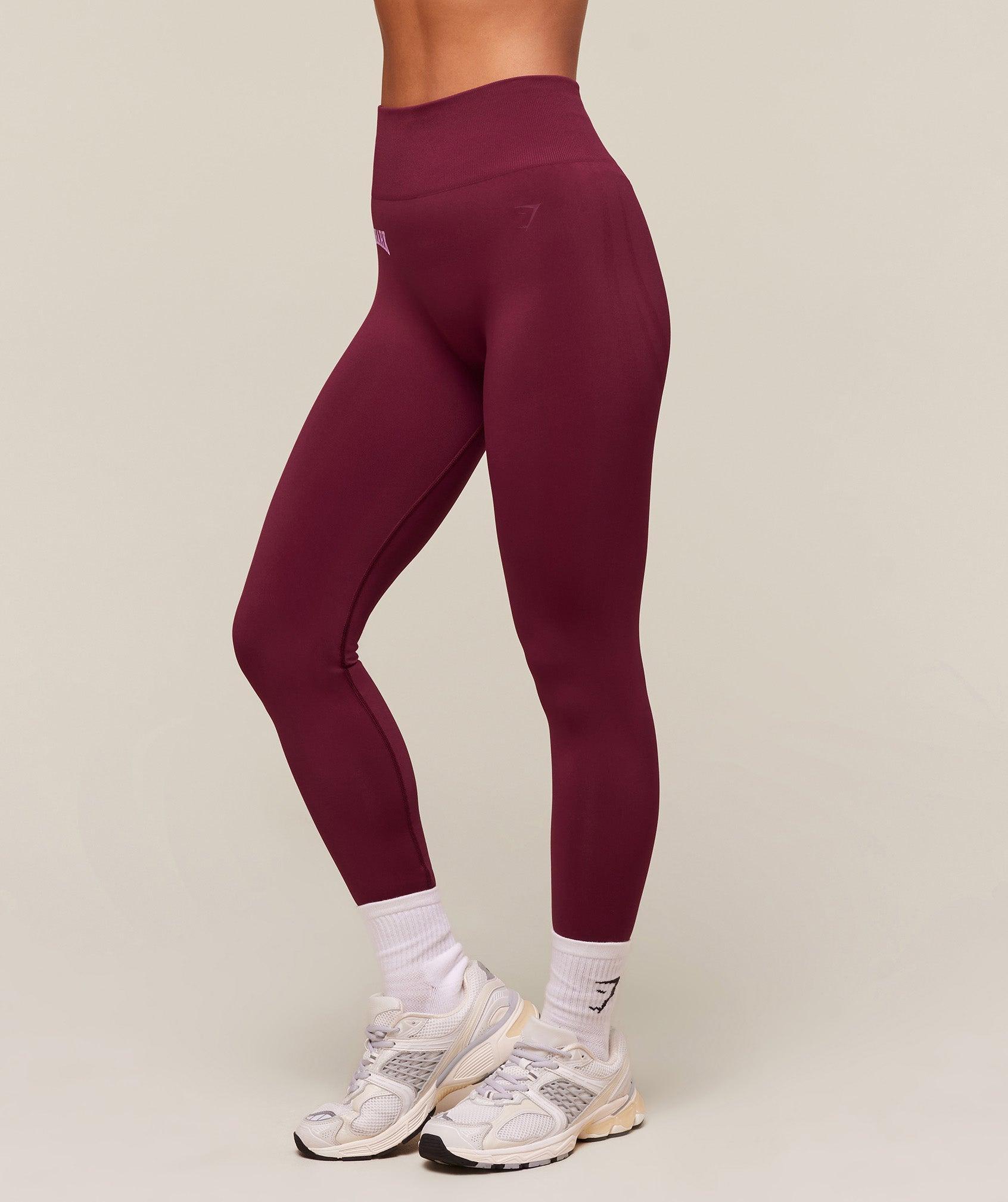 Gymshark Everyday Seamless Graphic Leggings - Strong Pink Female Product Image