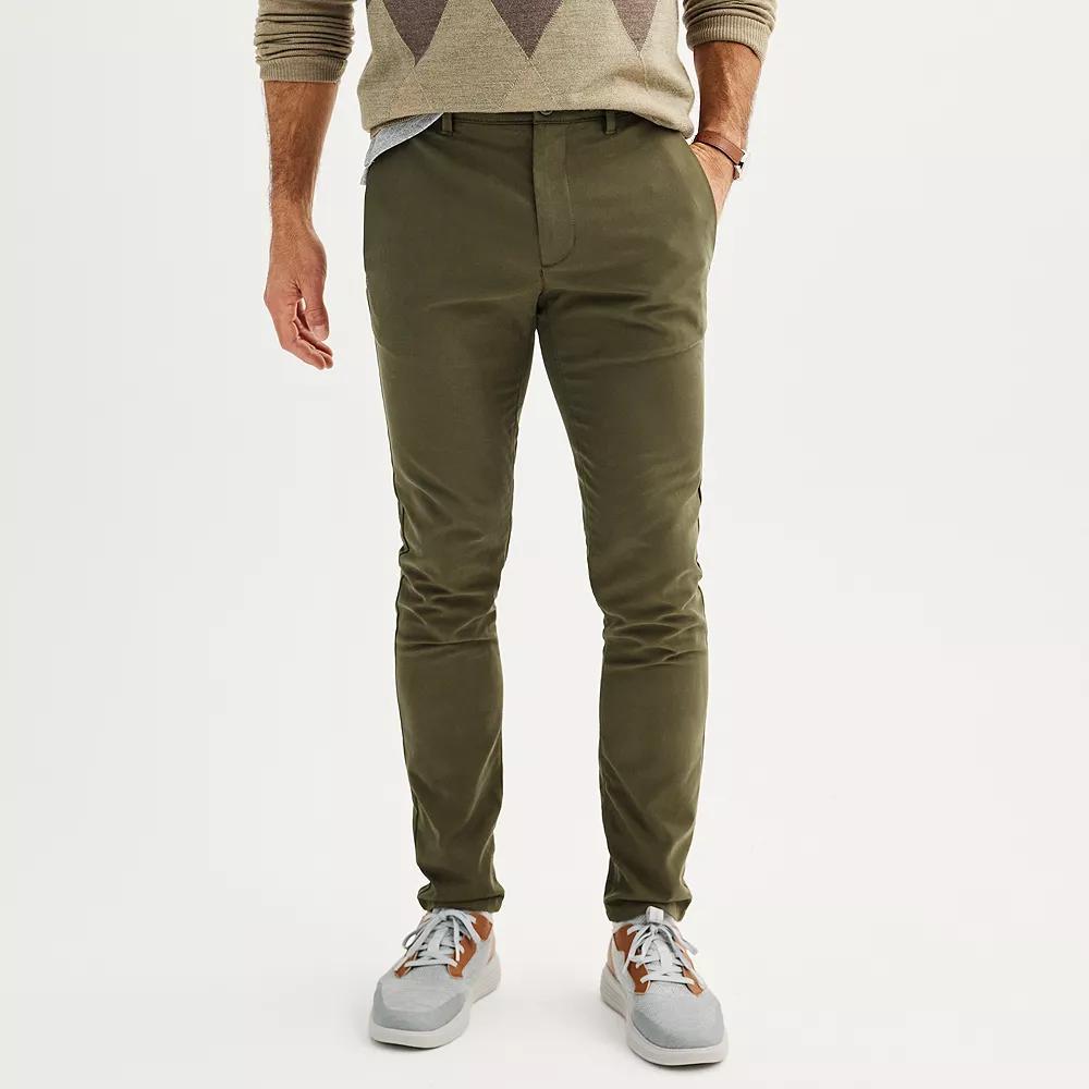 Men's Apt. 9® Tech Pants, Size: 36X34, Olive Green Product Image