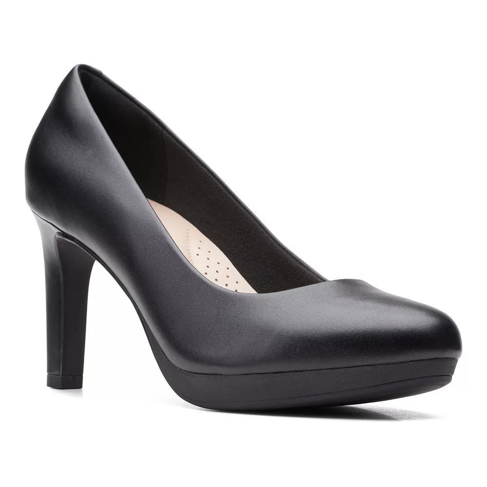 Clarks® Ambyr Joy Women's Leather Pumps, Size: 5, Black Product Image