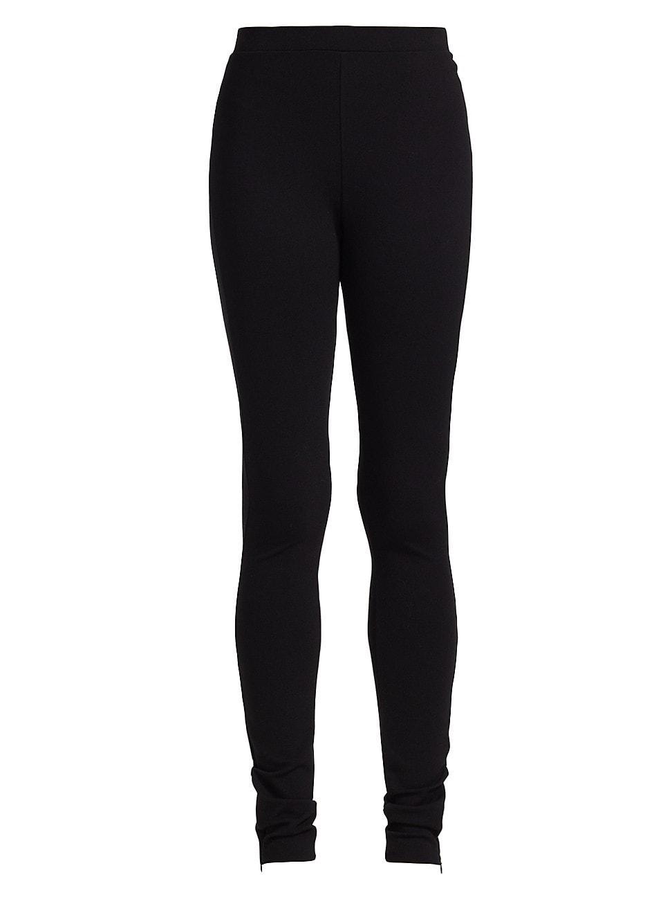 Zip-Cuff Viscose Leggings Product Image