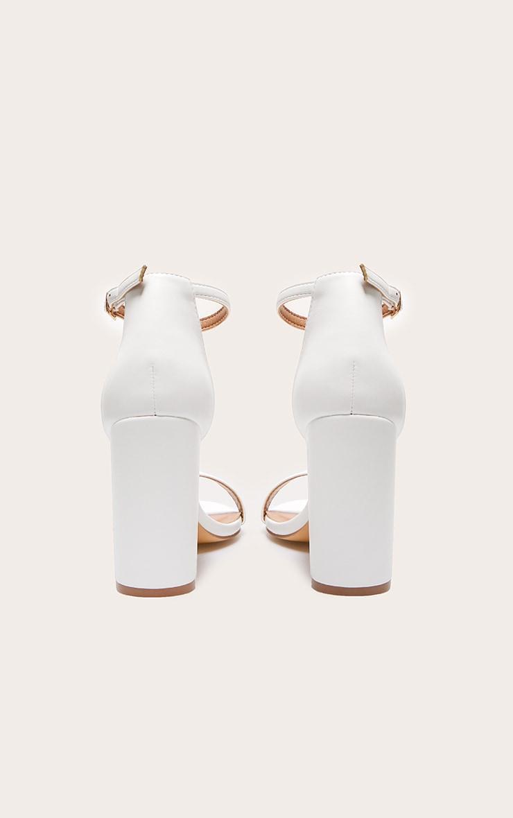 White May Blocked Heeled Sandal Product Image