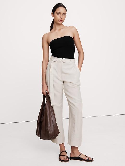 High-Rise Barrel Tencel™-Linen Pant Product Image