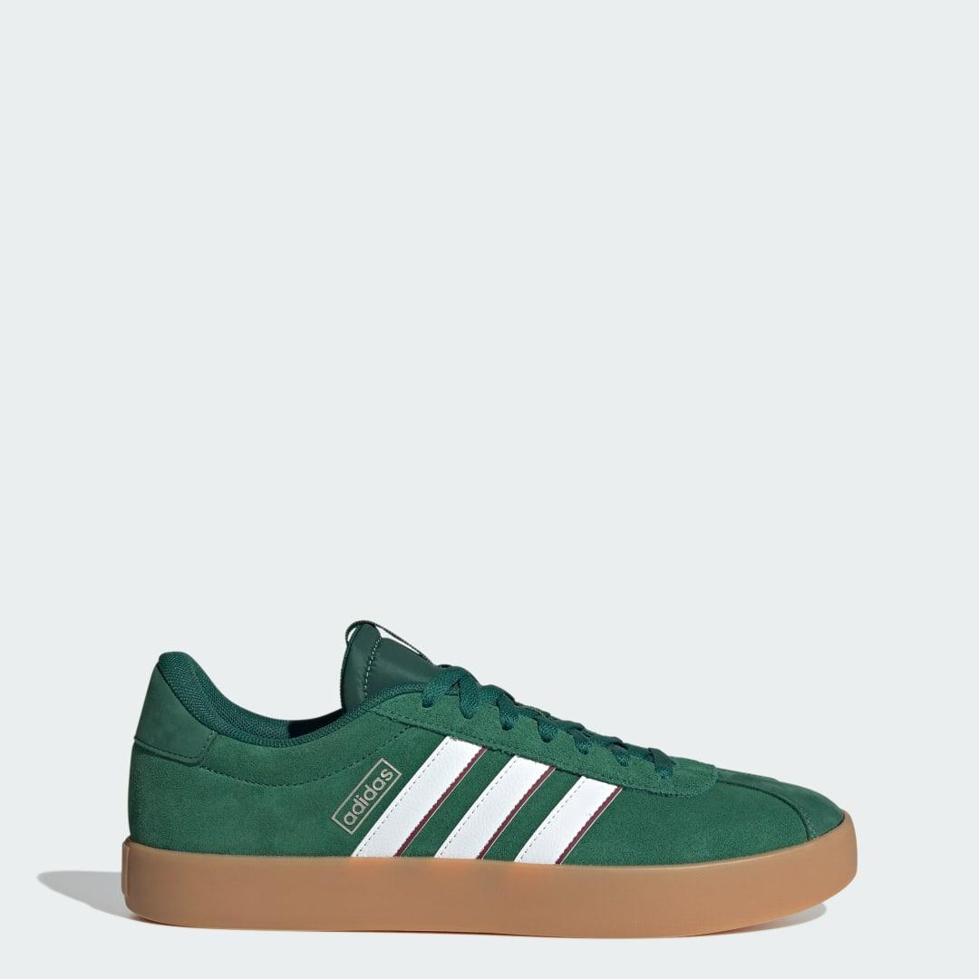 adidas VL Court 3.0 Shoes Dark Green M 7.5 / W 8.5 Mens Product Image