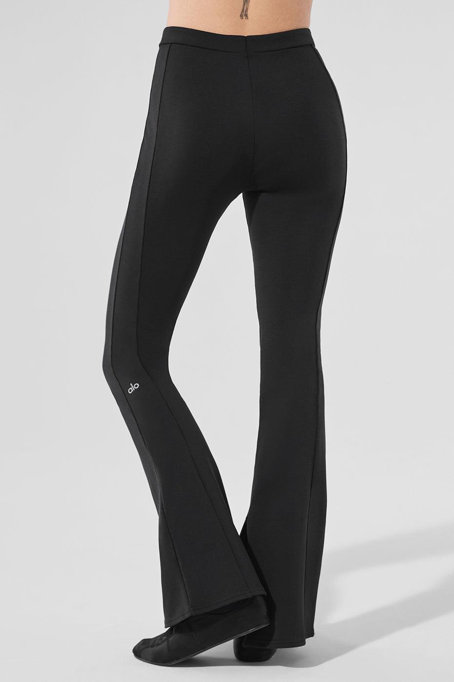 High-Waist Zip It Flare Legging - Black Product Image