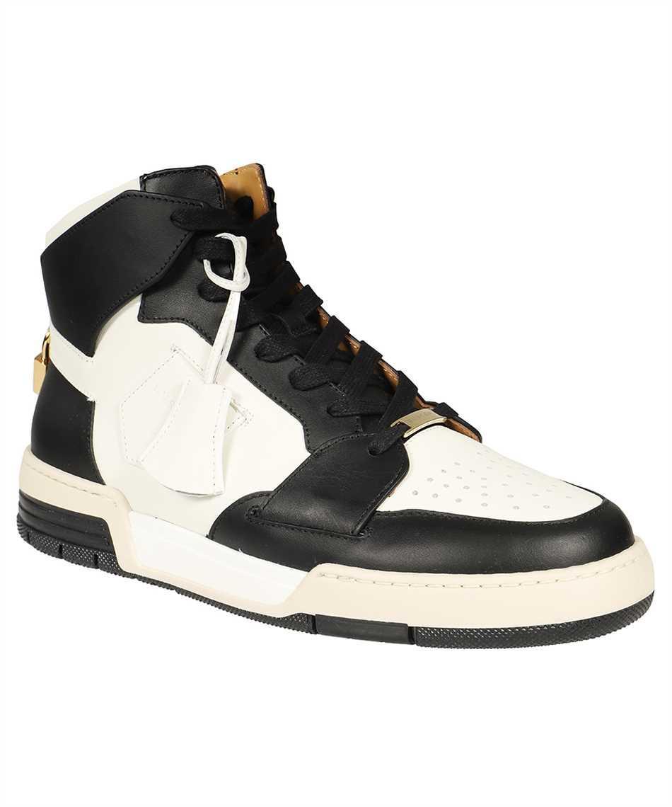 BUSCEMI Leather High-top Sneakers In White Product Image