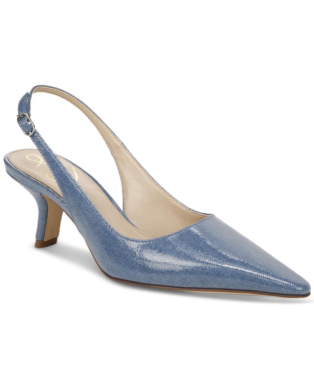 Sam Edelman Bianka Suede Pointed Toe Slingback Pumps Product Image
