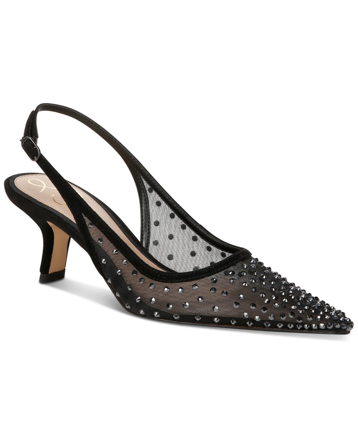 Sam Edelman Womens Biankas Pointed Toe Embellished Slingback Pumps Product Image