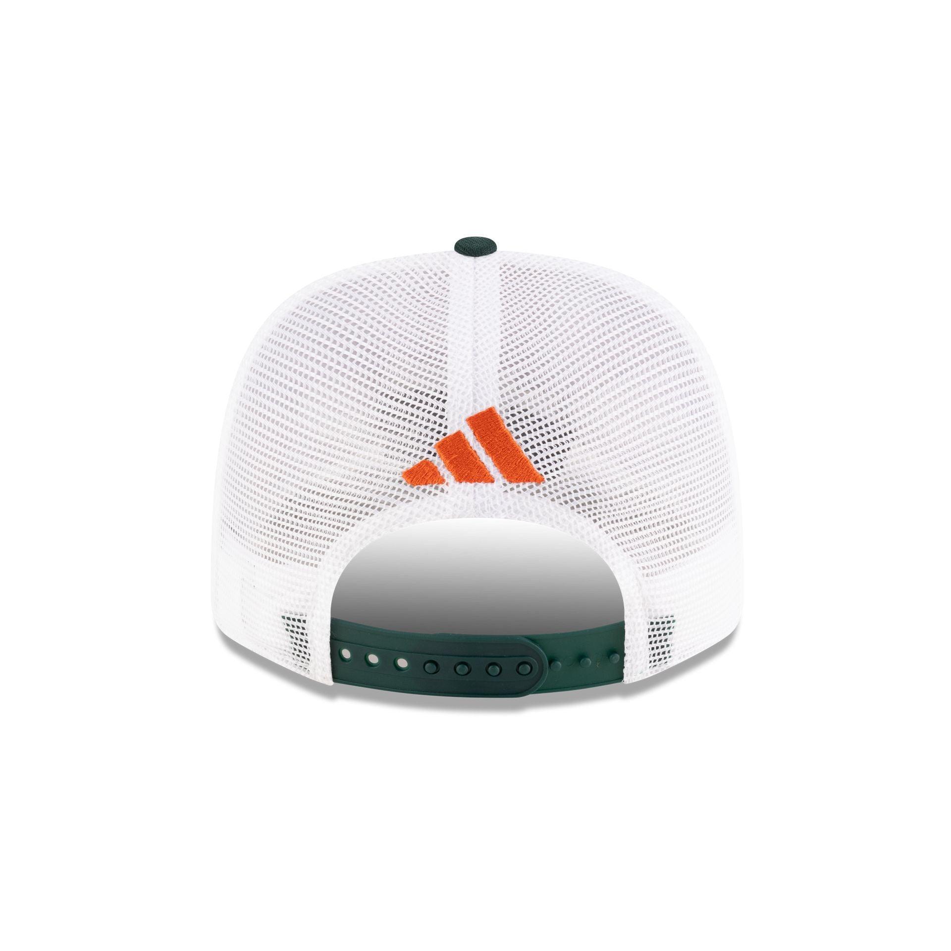 New Era x adidas Miami Hurricanes White 9SEVENTY Trucker Hat Male Product Image