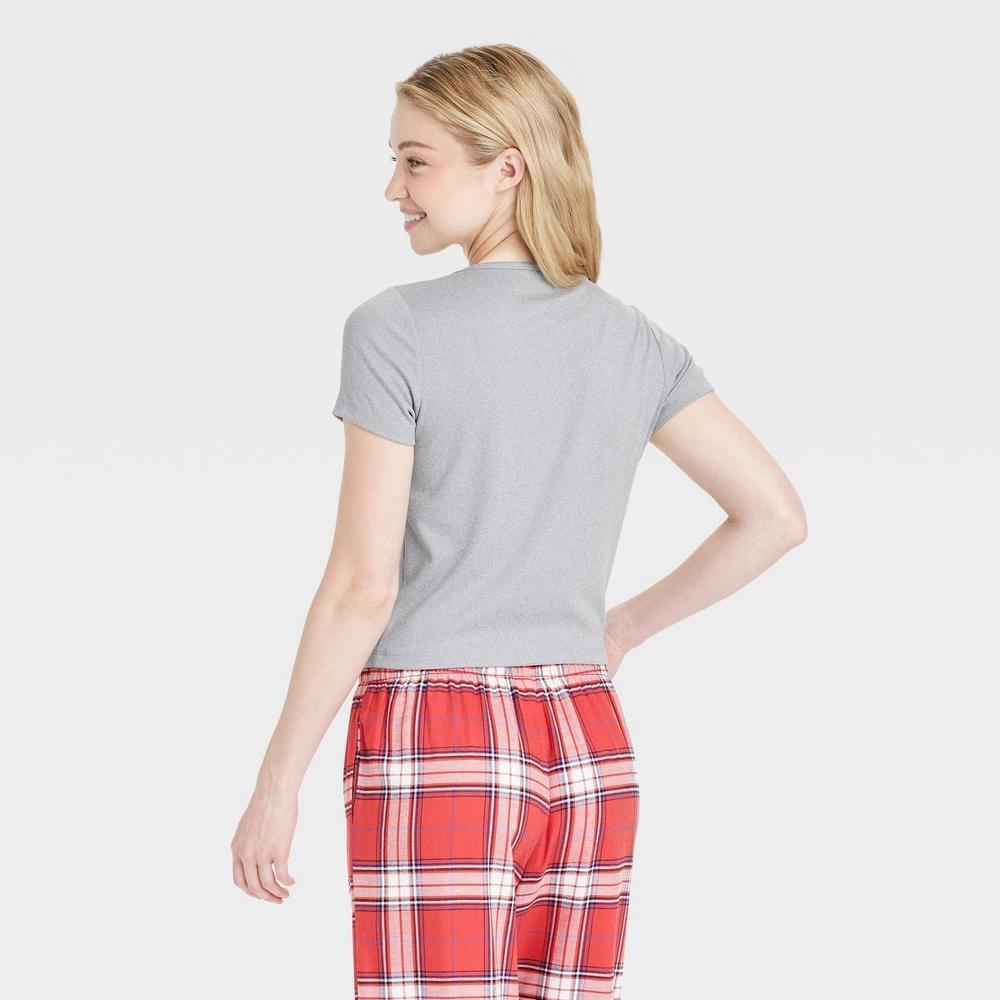 Womens Sleep T-Shirt - Colsie Heathered Gray S: Lightweight Casual Pajama Top Product Image