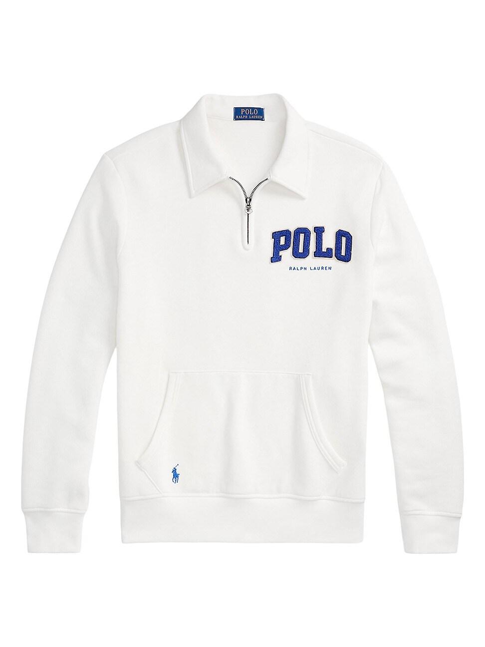 Mens The RL Fleece Logo Collared Sweatshirt Product Image