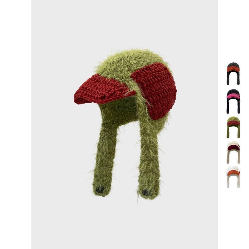 Two Tone Earflap Hat Product Image