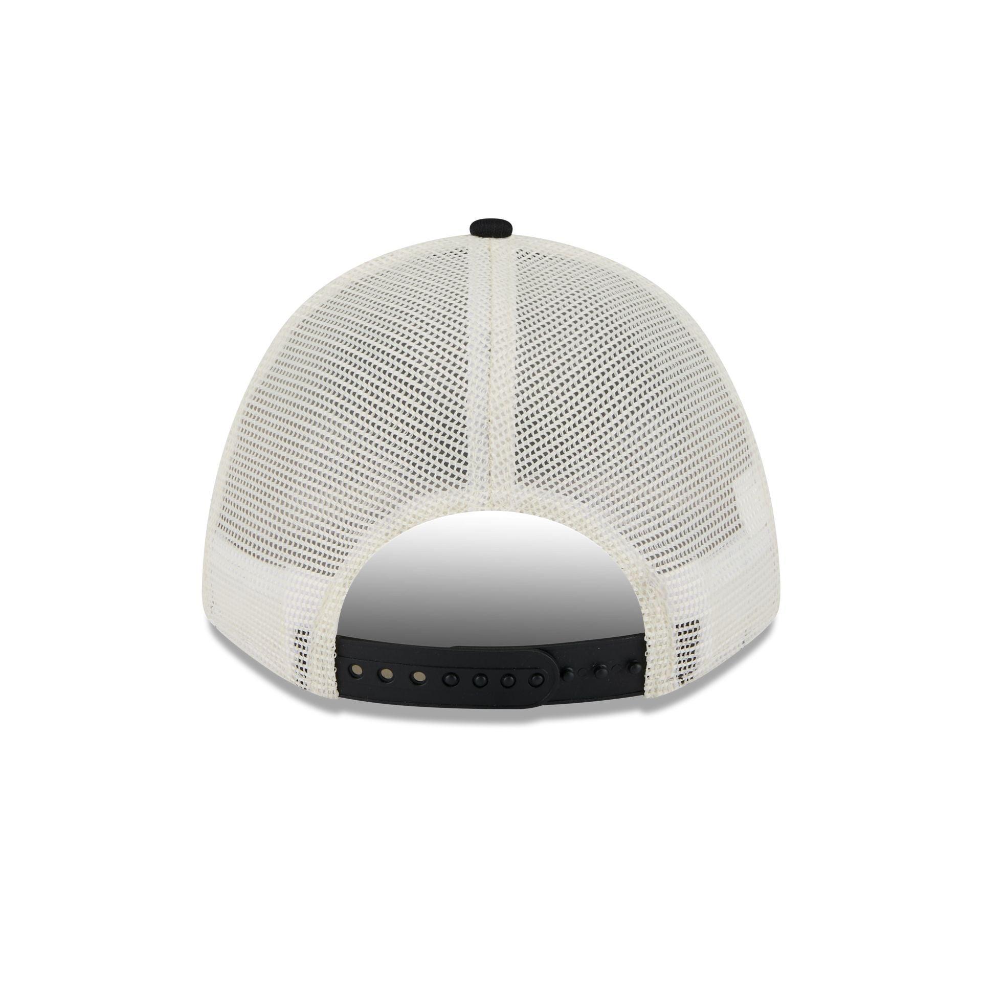 Brooklyn Nets Chrome Arch 9FORTY M-Crown A-Frame Trucker Hat Male Product Image