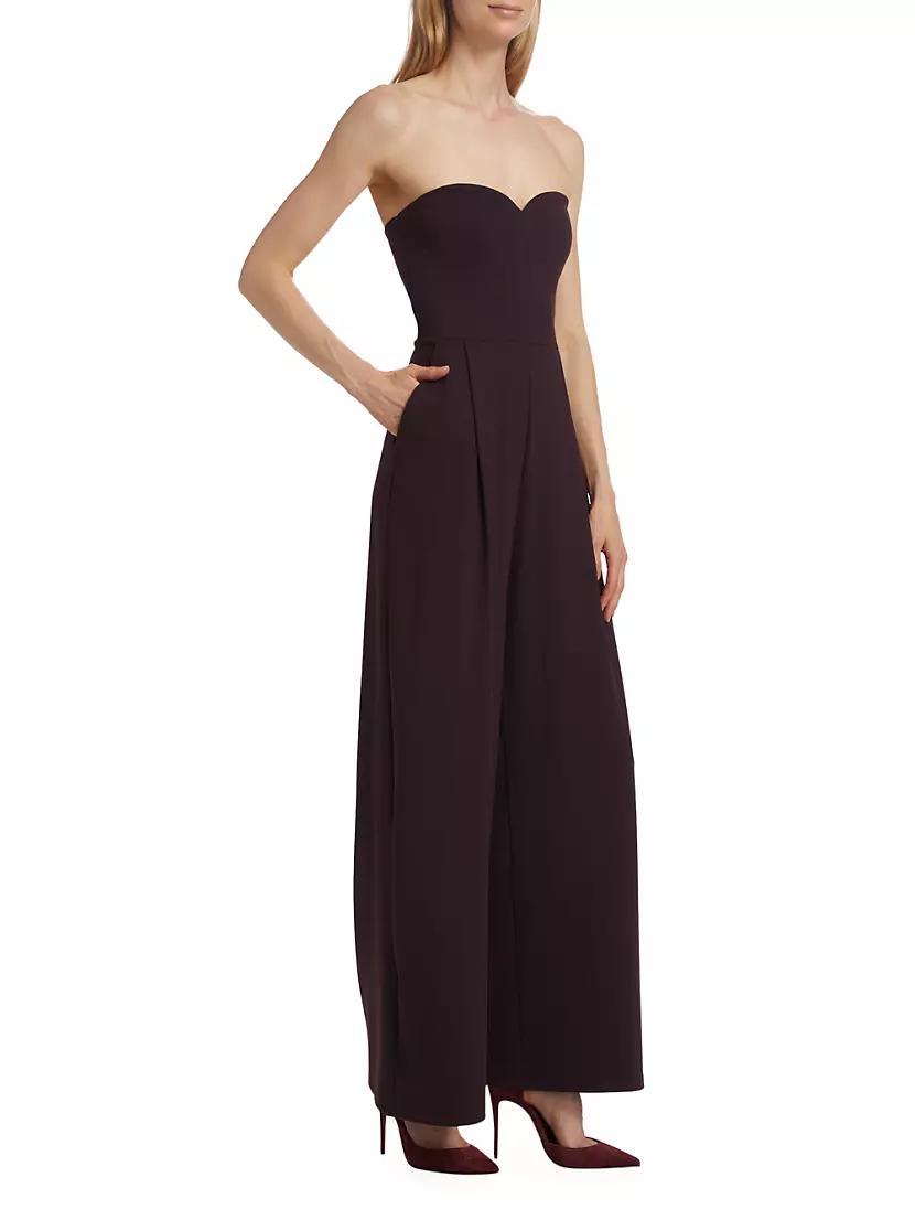 Pleated Sweetheart Neck Jumpsuit Product Image
