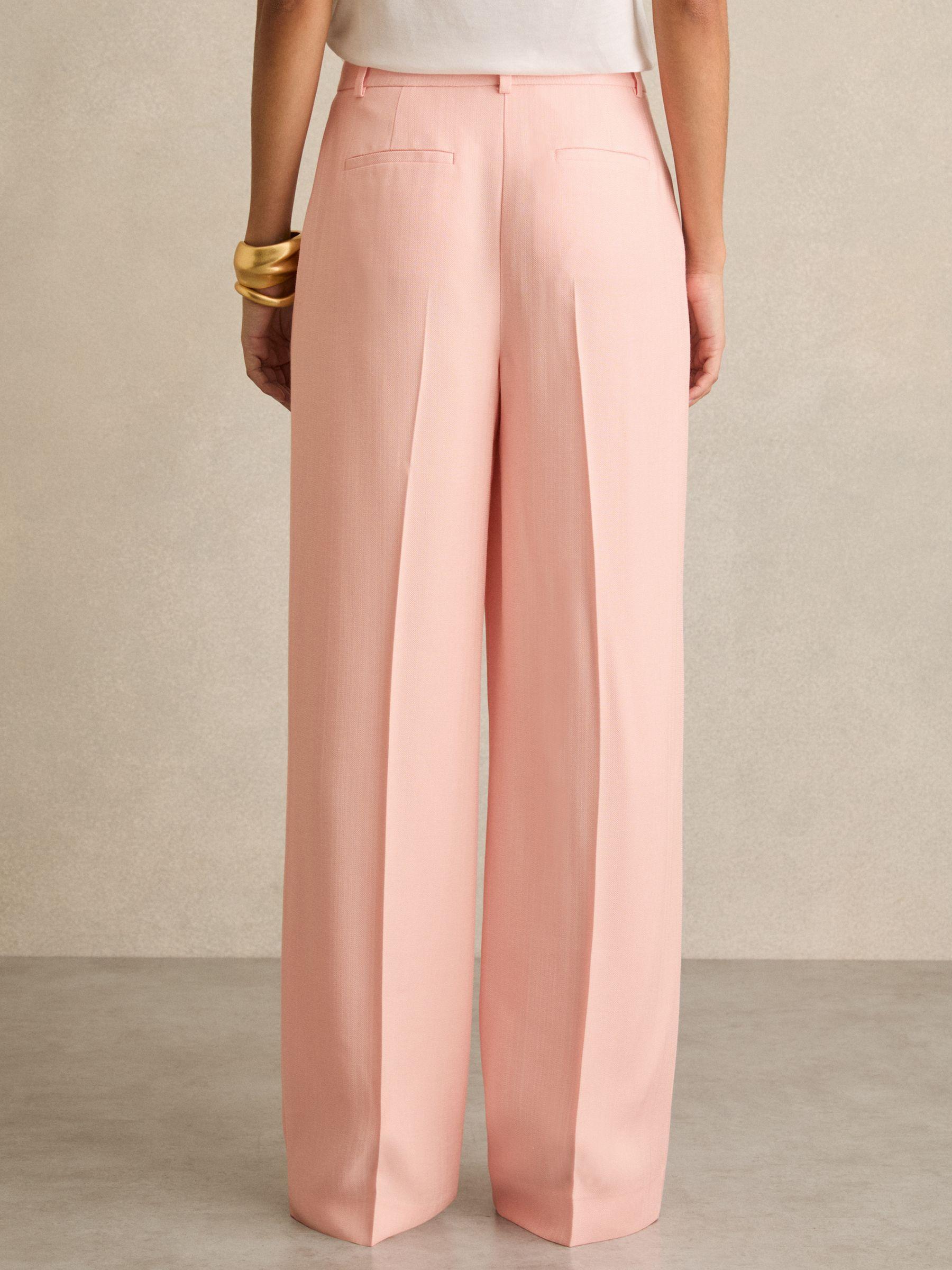 Petite Stretch-Cotton Wide-Leg Jeans in Light Blue Product Image