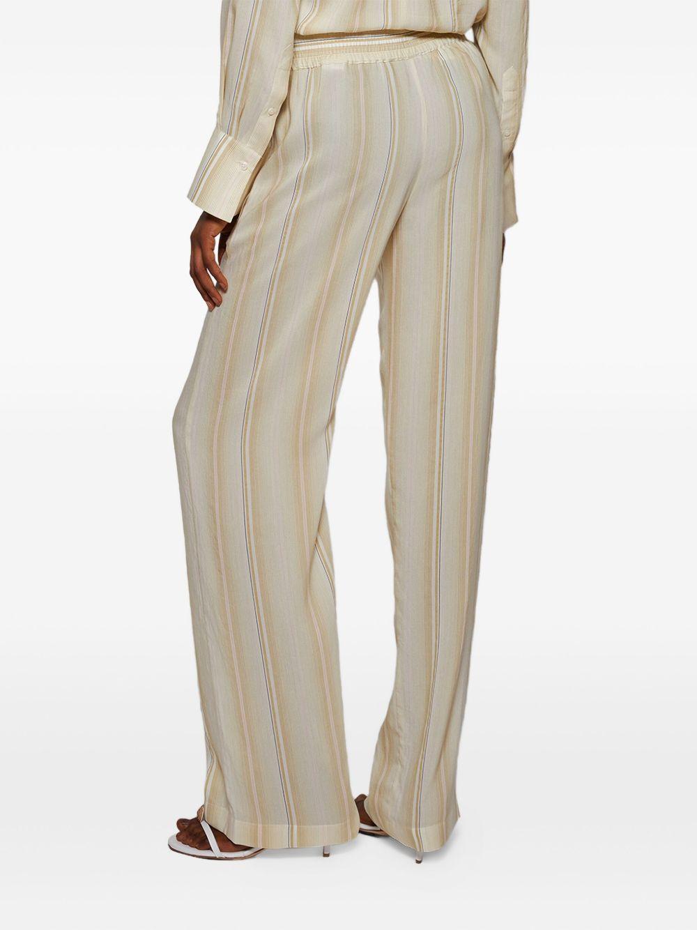 striped elastic-waist trousers Product Image