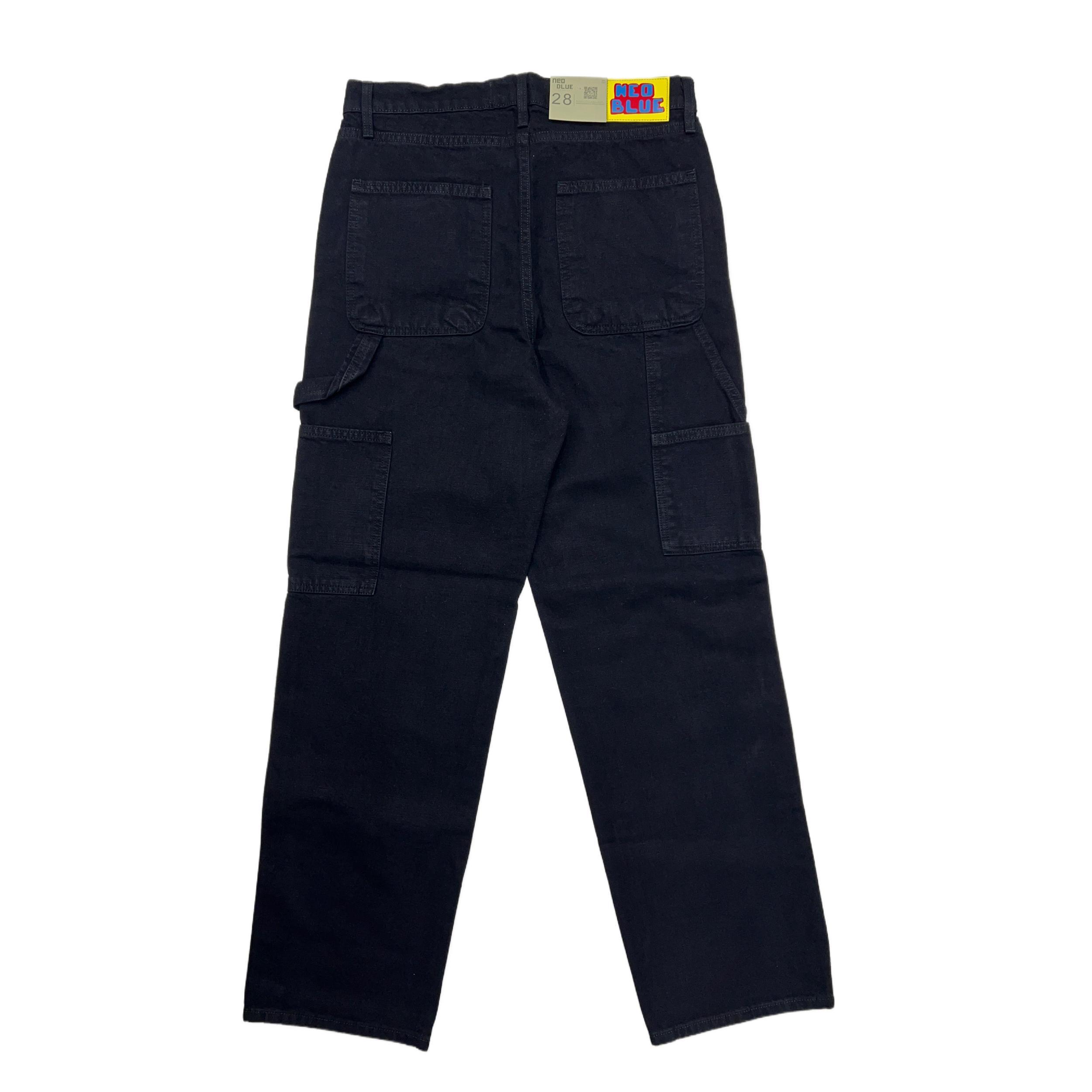Neo Blue Carpenter Baggy Jeans Male Product Image