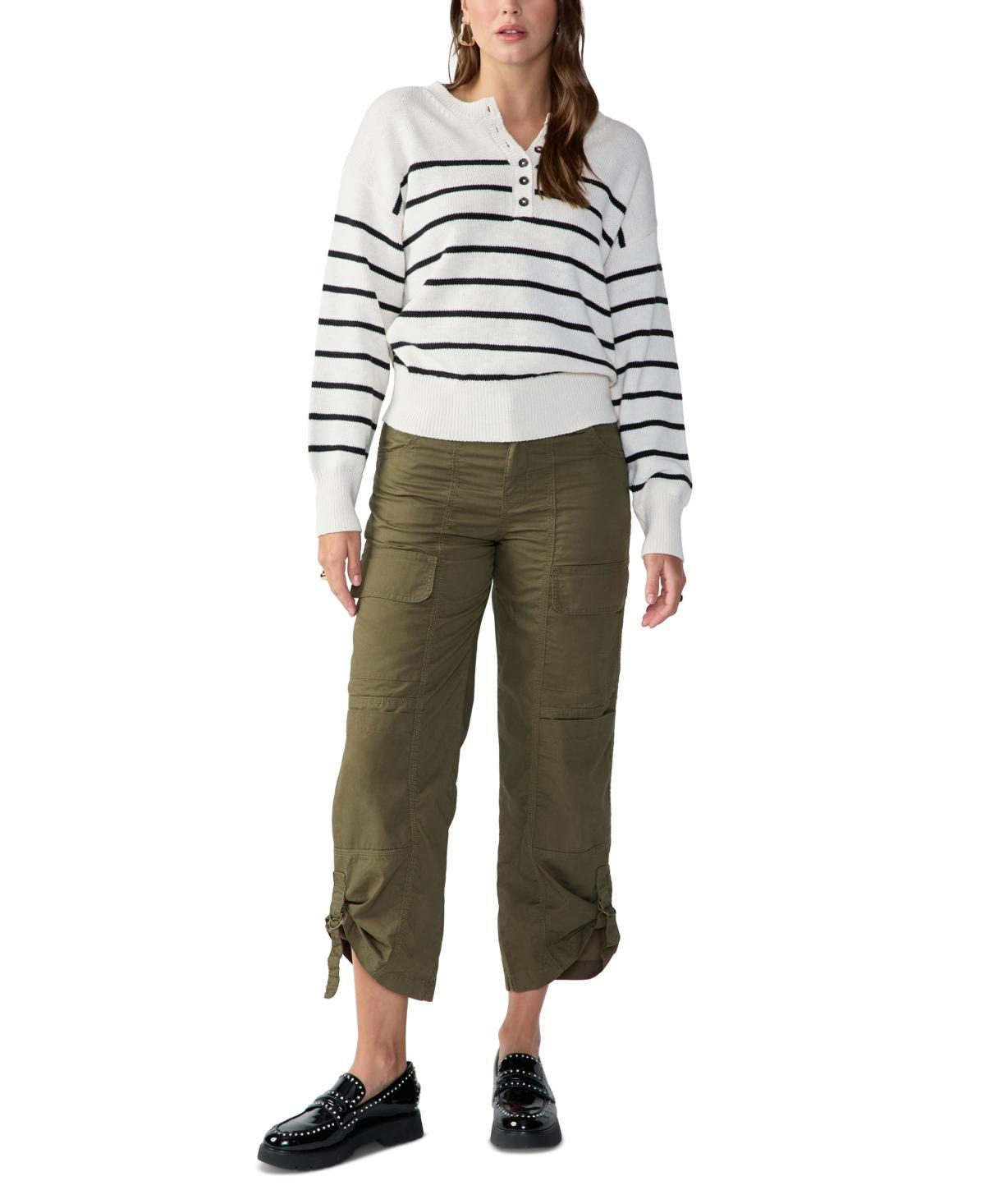 Sanctuary Casual and Chill Sweater (Light Suglite Stripe) Women's Clothing Product Image