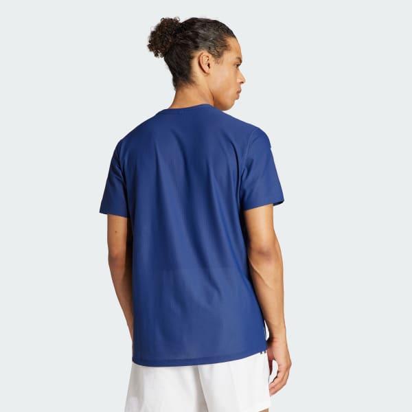 Mens adidas Own The Run Short Sleeve Tee Aurora Red Product Image
