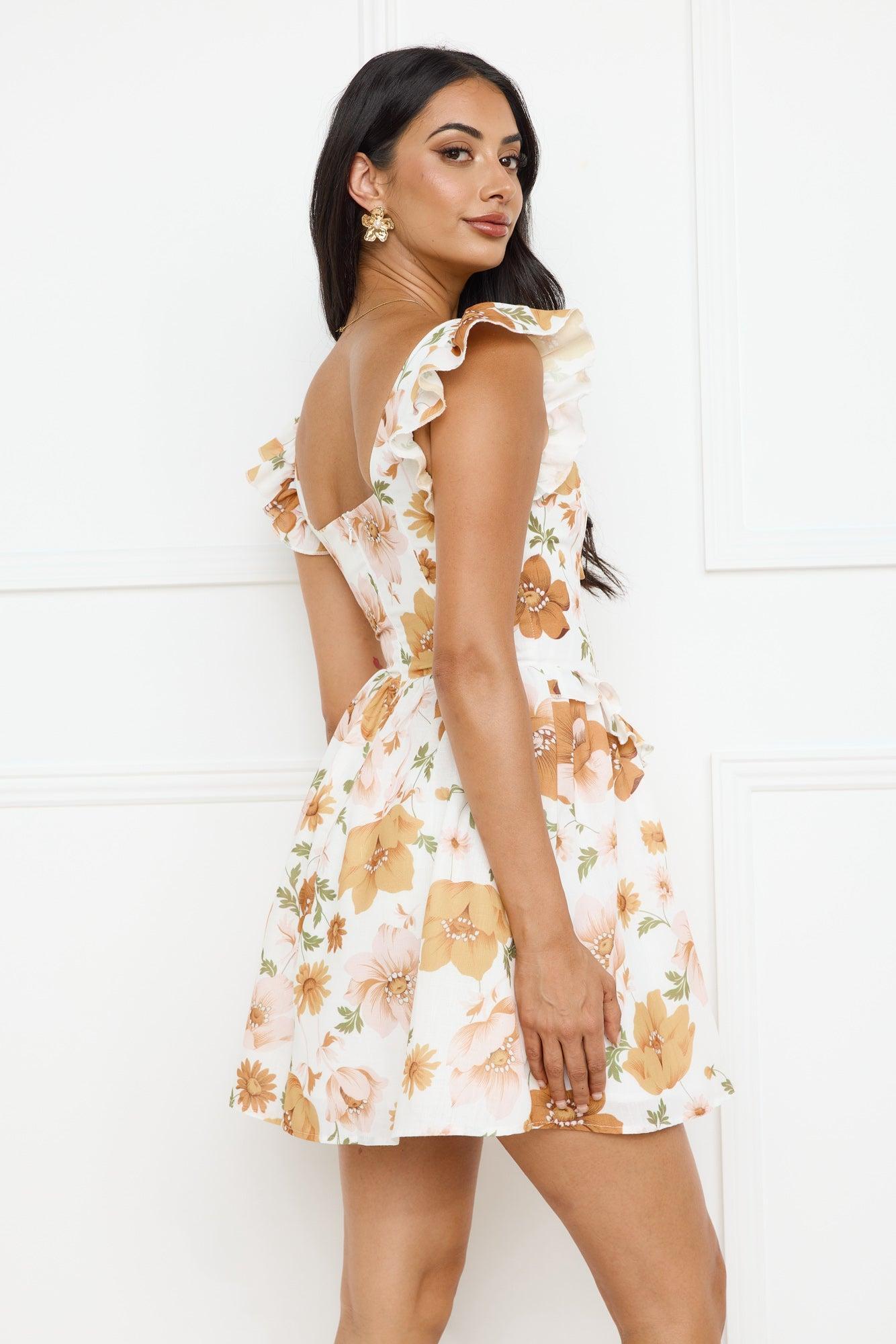 Orchid Allure Mini Dress Orange Product Image