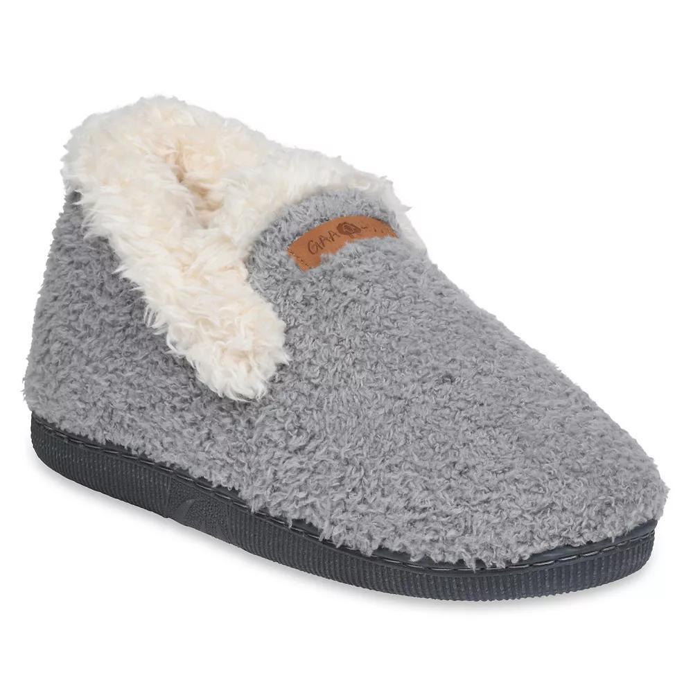 GaaHuu® Women's Cooze Fleece Cuffed Ankle Slippers, Size: Medium, Gray Product Image