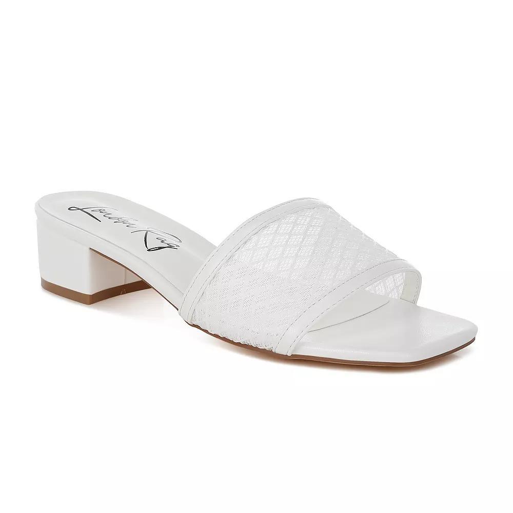 London Rag Faria Women's Heeled Sandals, Size: 8, White Product Image