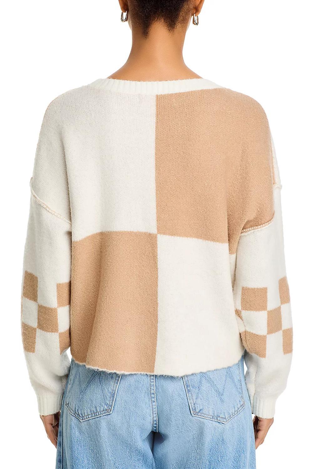 Colorblock Check Sweater Product Image