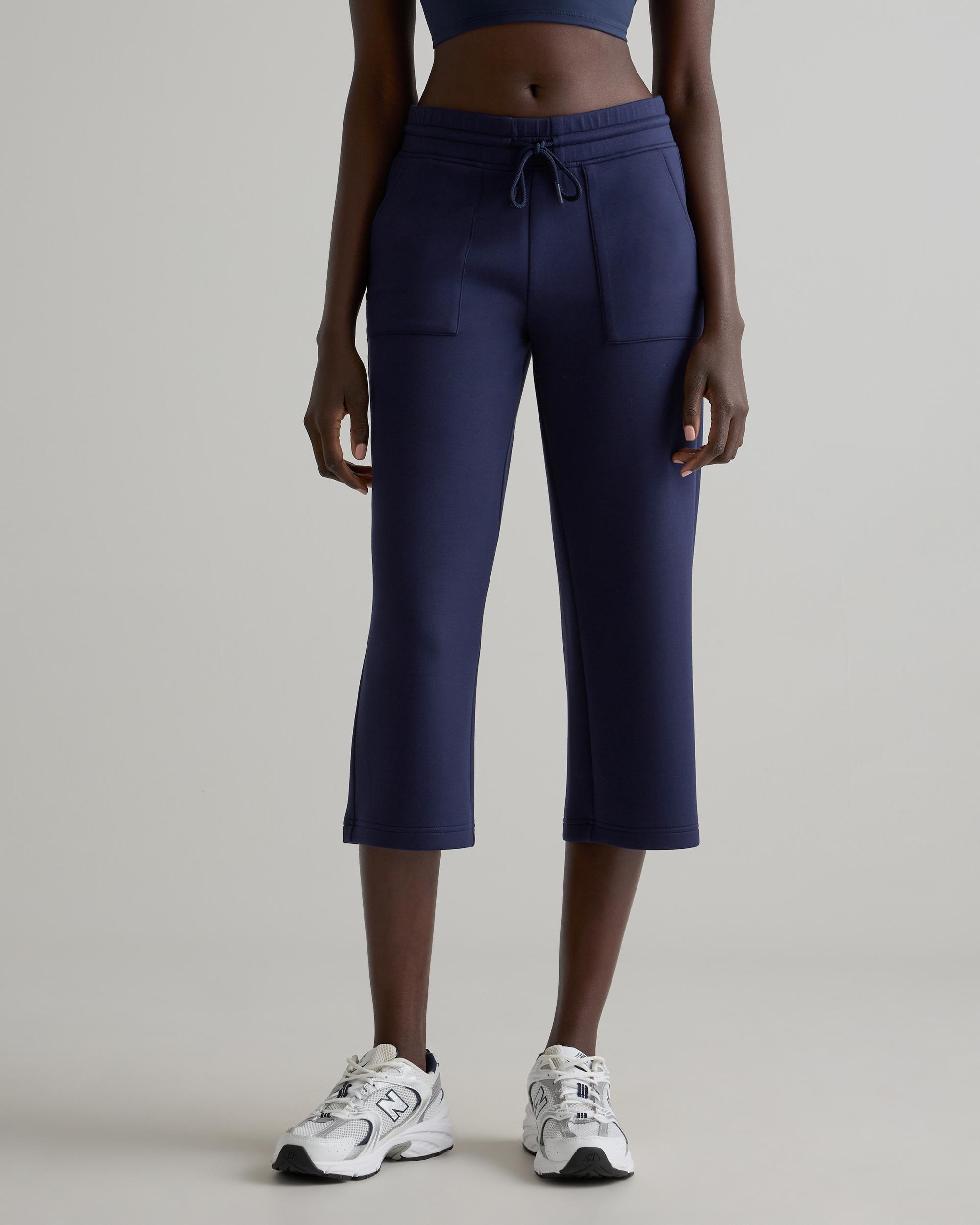 Quince | Women's CloudComfort High-Rise Cropped Sweatpant Tencel Product Image