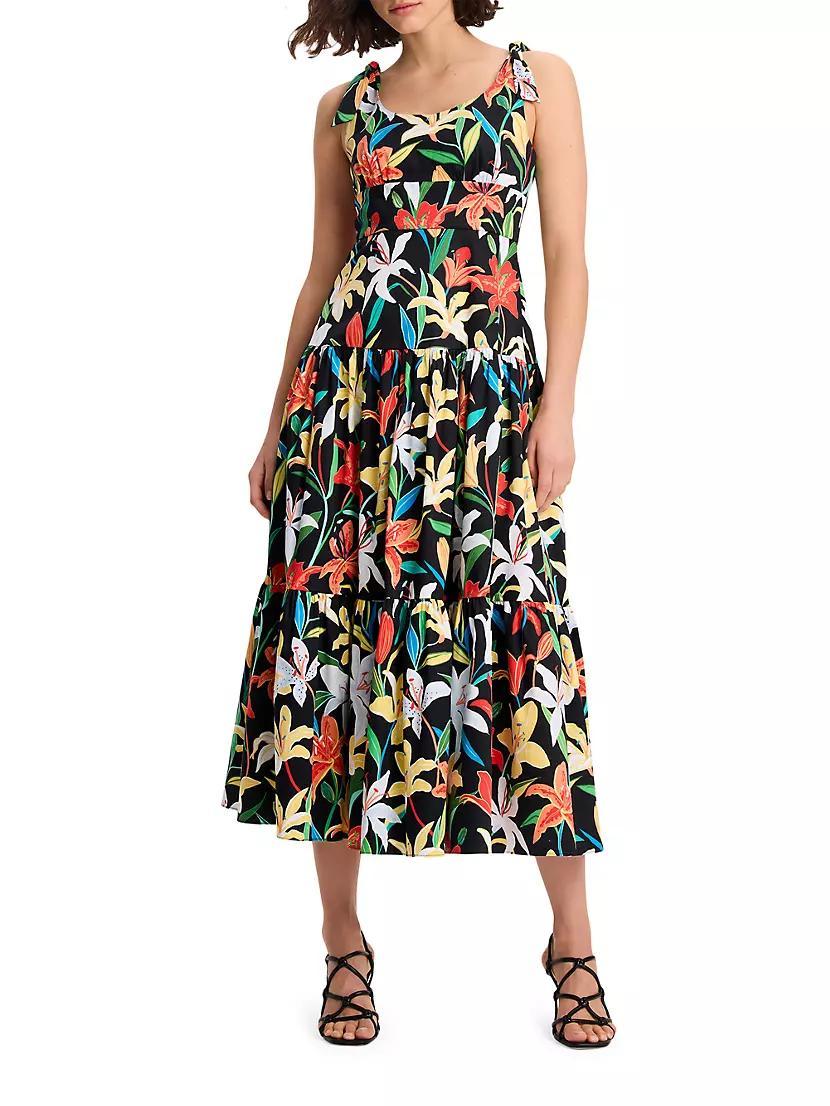 Summer Lilies Newport Midi-Dress Product Image