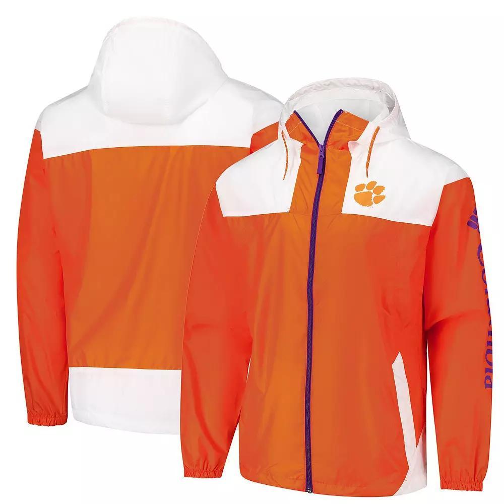 Men's Columbia Orange Clemson Tigers Flash Challenger II Omni-Shade Full-Zip Windbreaker Jacket, Size: 2XL Product Image