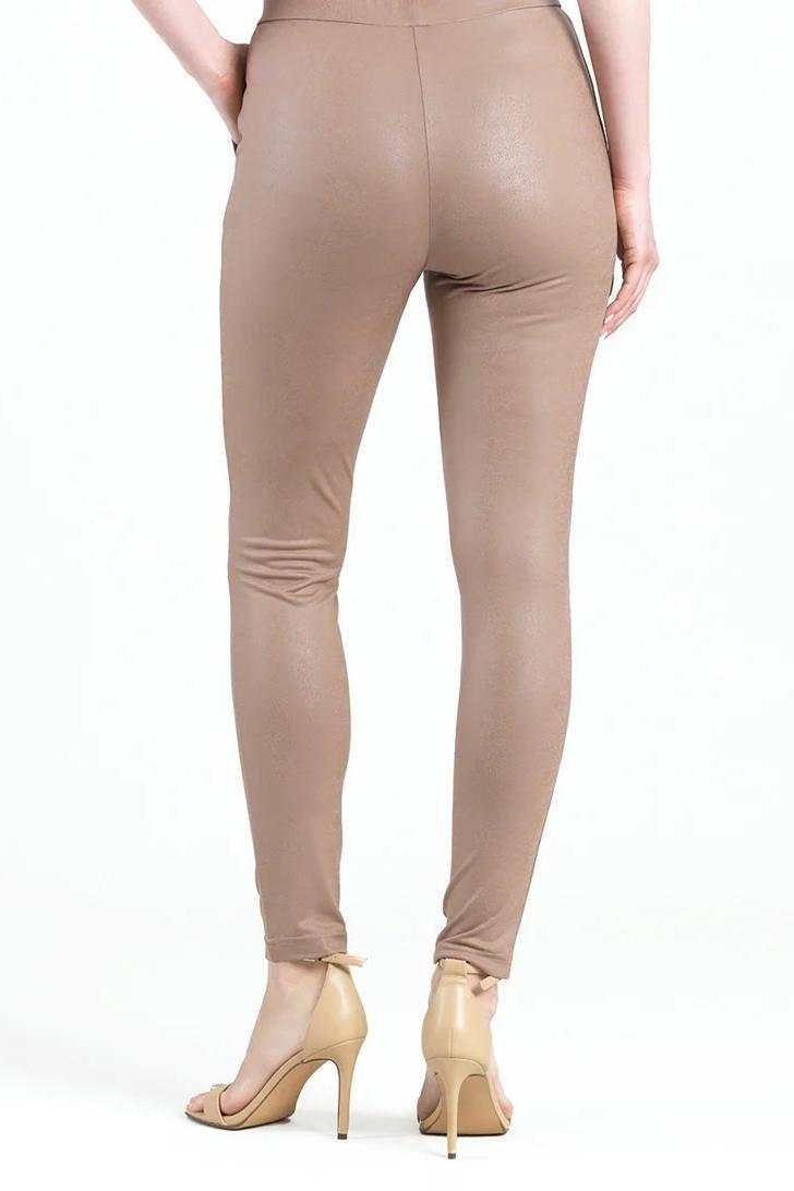 Liquid Leather knit pull on pants with pockets Product Image
