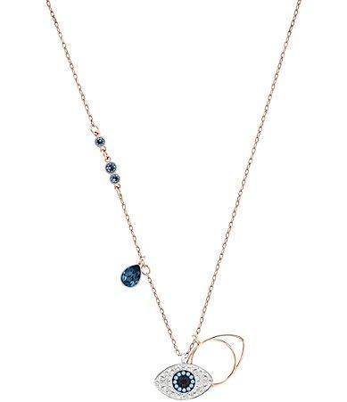 Swarovski Duo Evil Eye Pendant Necklace Product Image