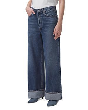 AGOLDE Dame High Rise Wide Leg Jeans Control 28 Product Image