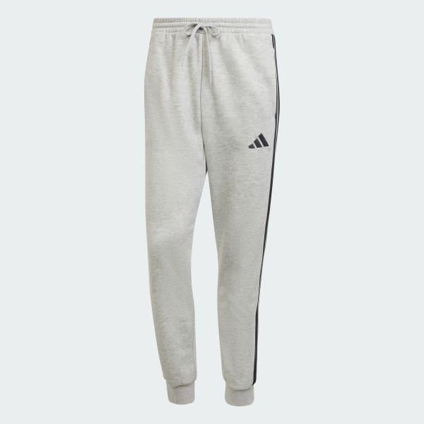 adidas Essentials 3-Stripes Fleece Pants Medium Grey Heather M Mens Product Image